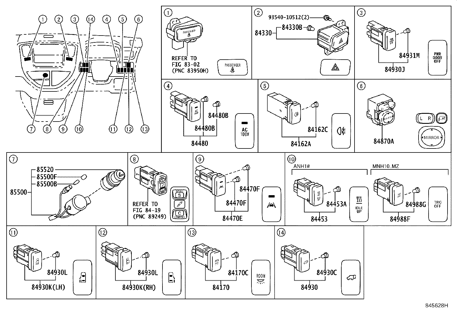 82660-58010 BLOCK ASSY, RELAY product image