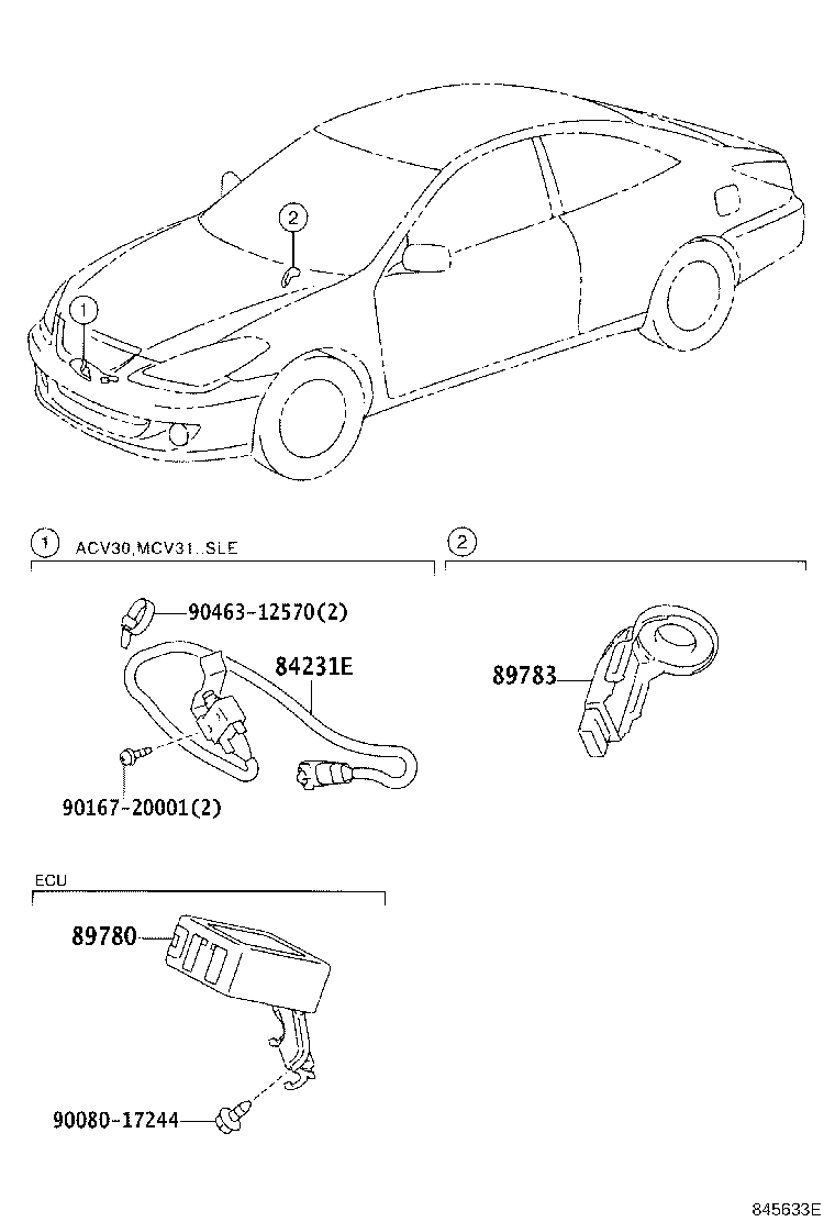 Toyota 89783-AA010 AMPLIFIER, TRANSPONDER KEY