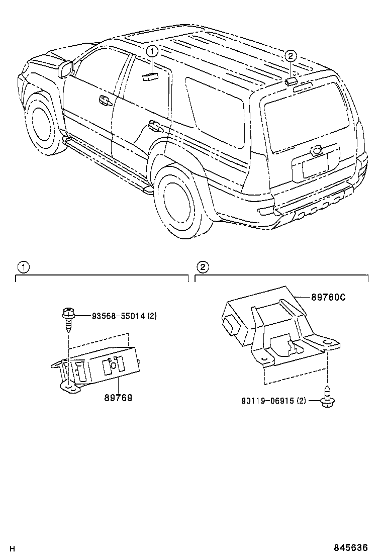 89760-35010 RECEIVER ASSY, TIRE PRESSURE MONITOR product image