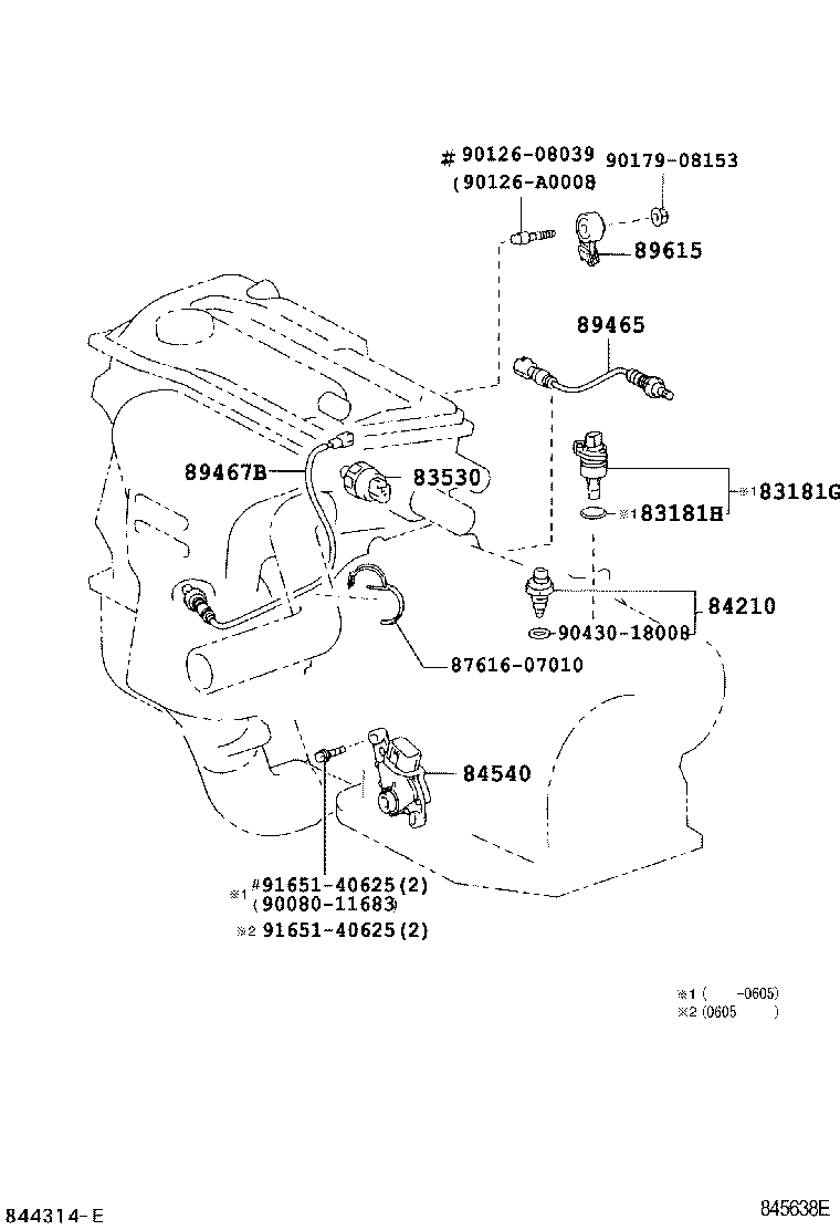 Toyota 89245-06010 SENSOR, STEERING
