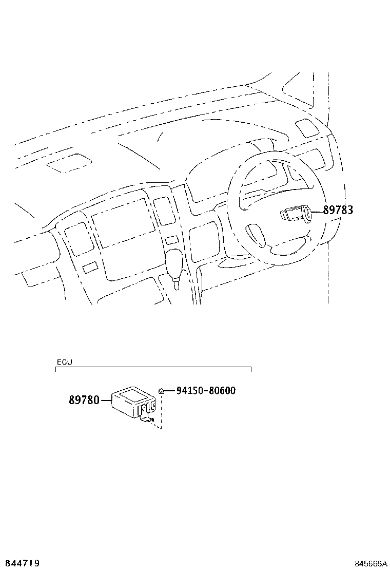89780-58010 COMPUTER ASSY, TRANSPONDER KEY product image