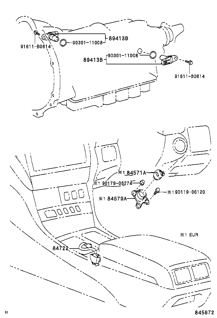 84579-50110 BRACKET, KICK DOWN SWITCH product image