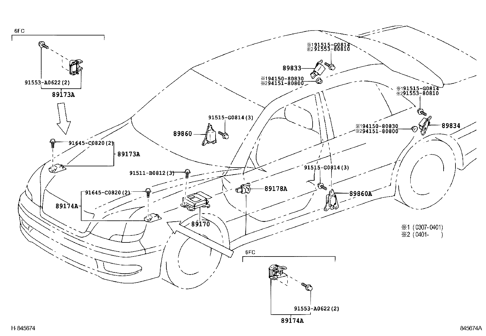 89170-50170 SENSOR ASSY, AIR BAG product image
