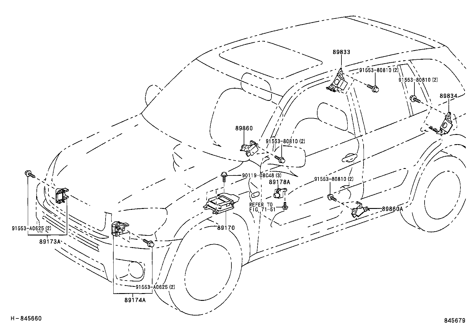 89170-42080 SENSOR ASSY, AIR BAG product image