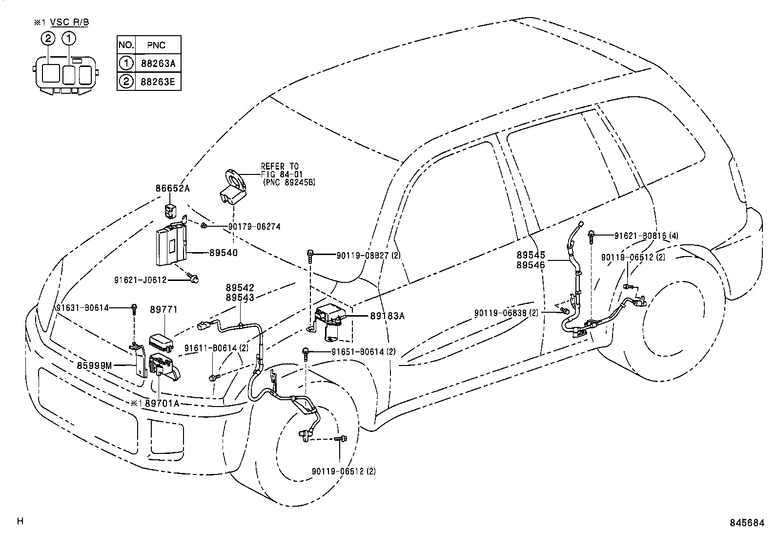 89540-42160 COMPUTER ASSY, SKID CONTROL product image