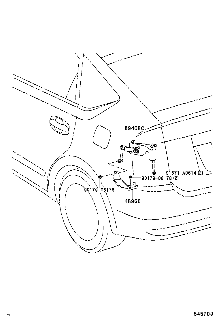 48966-47010 BRACKET, SENSOR CONNECTING, REAR product image