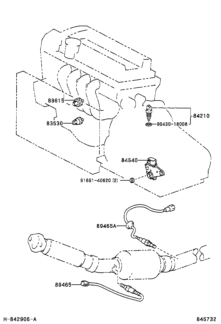 82732-52080 BLOCK ASSY, INSTRUMENT PANEL JUNCTION product image