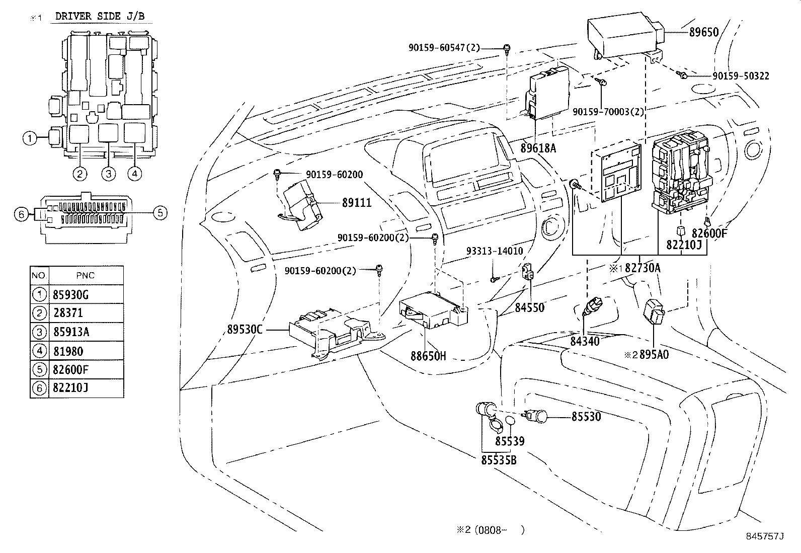 84140-42100 SWITCH ASSY, HEADLAMP DIMMER product image
