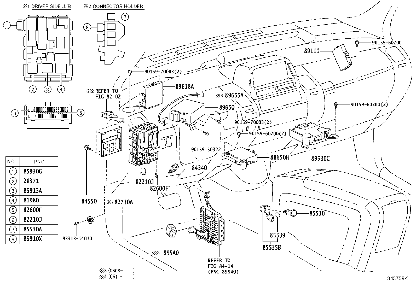 84140-42100 SWITCH ASSY, HEADLAMP DIMMER product image