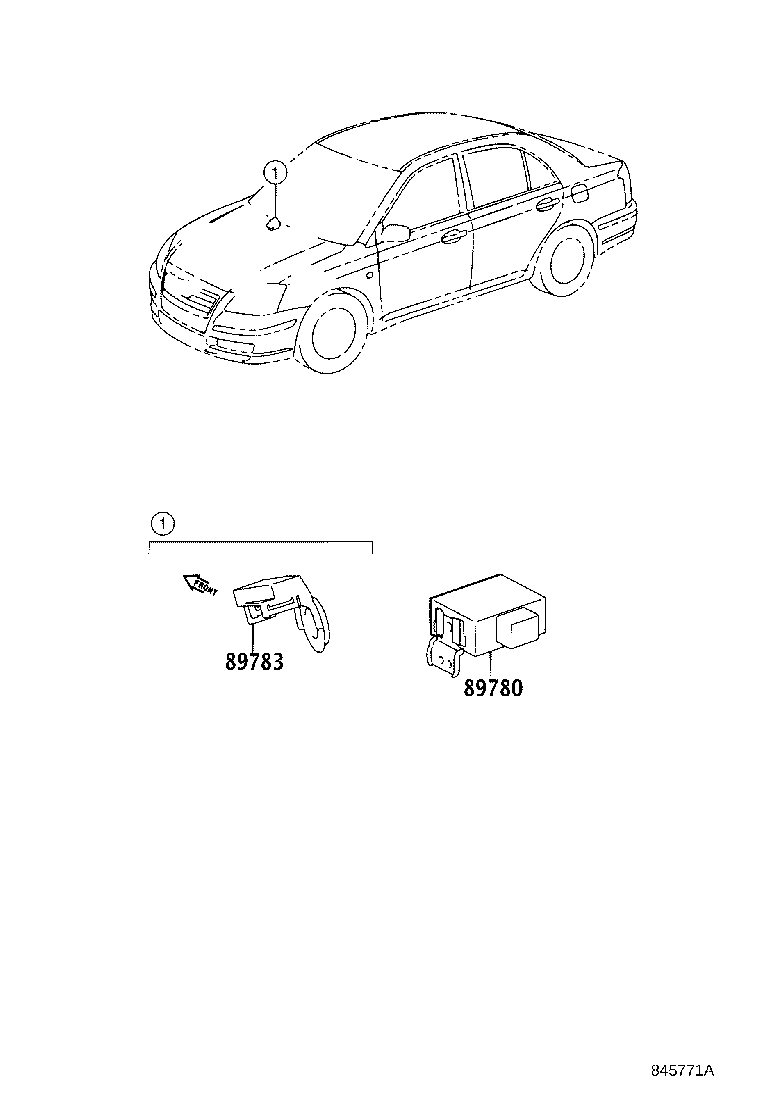 89780-20100 COMPUTER ASSY, TRANSPONDER KEY product image