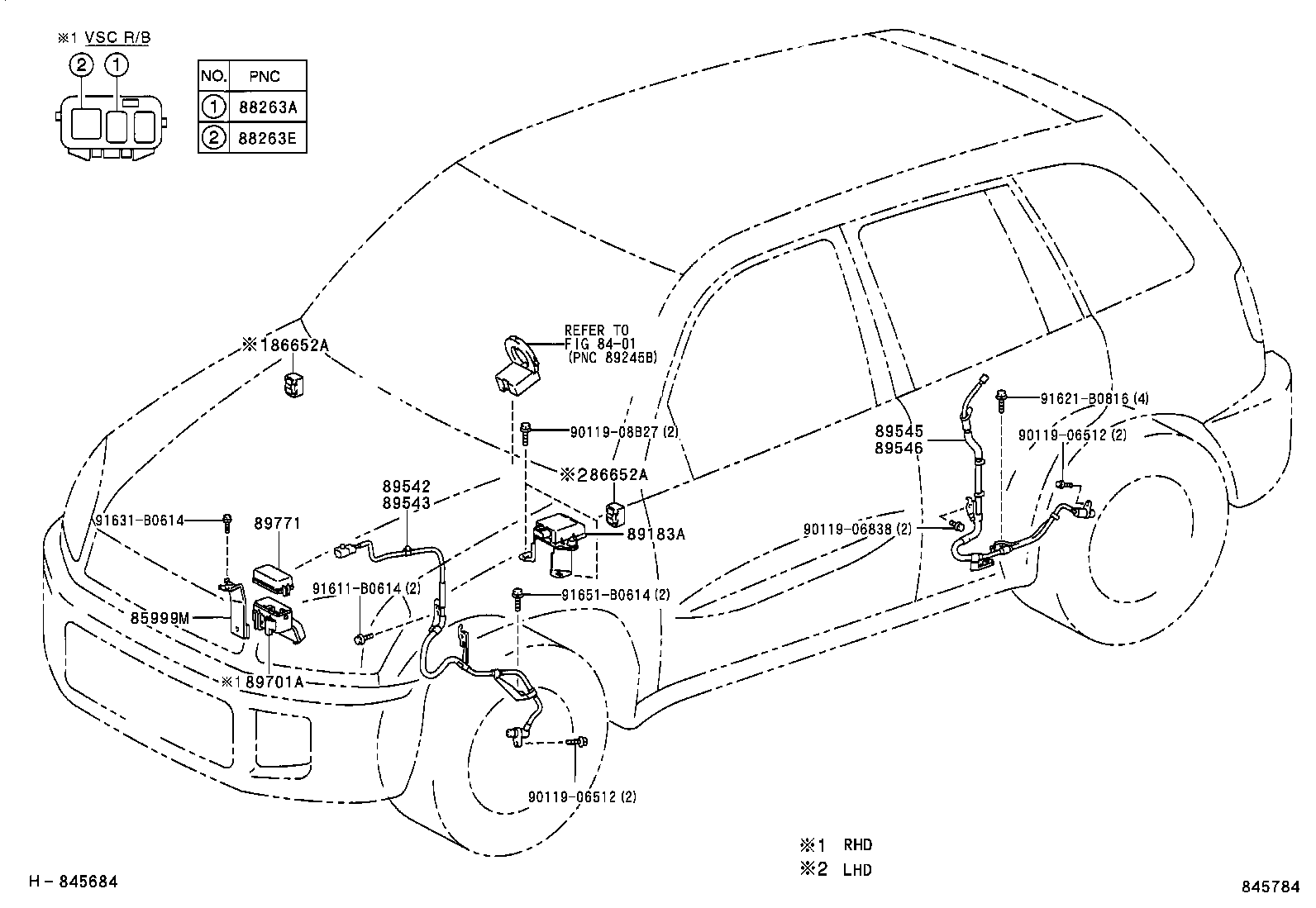 89440-42020 SENSOR, DECELERATION product image