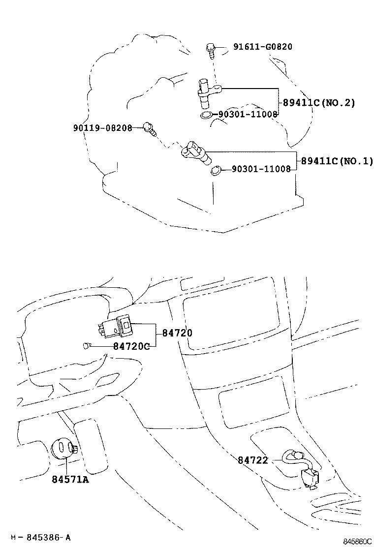 84720-05030 SWITCH ASSY, PATTERN SELECT product image