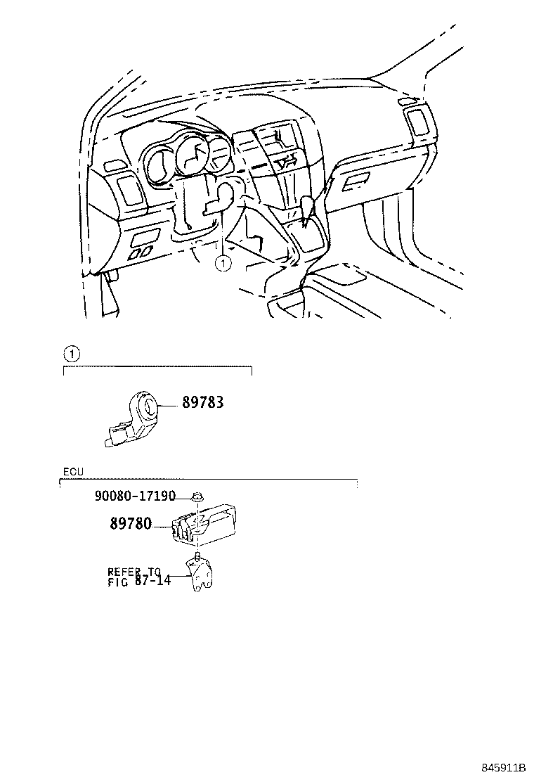Toyota 89783-0E010 AMPLIFIER, TRANSPONDER KEY