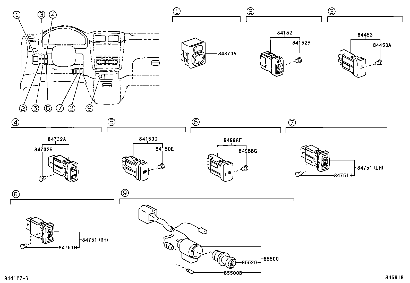 82662-44110 COVER, RELAY BLOCK, UPPER, NO.1 product image