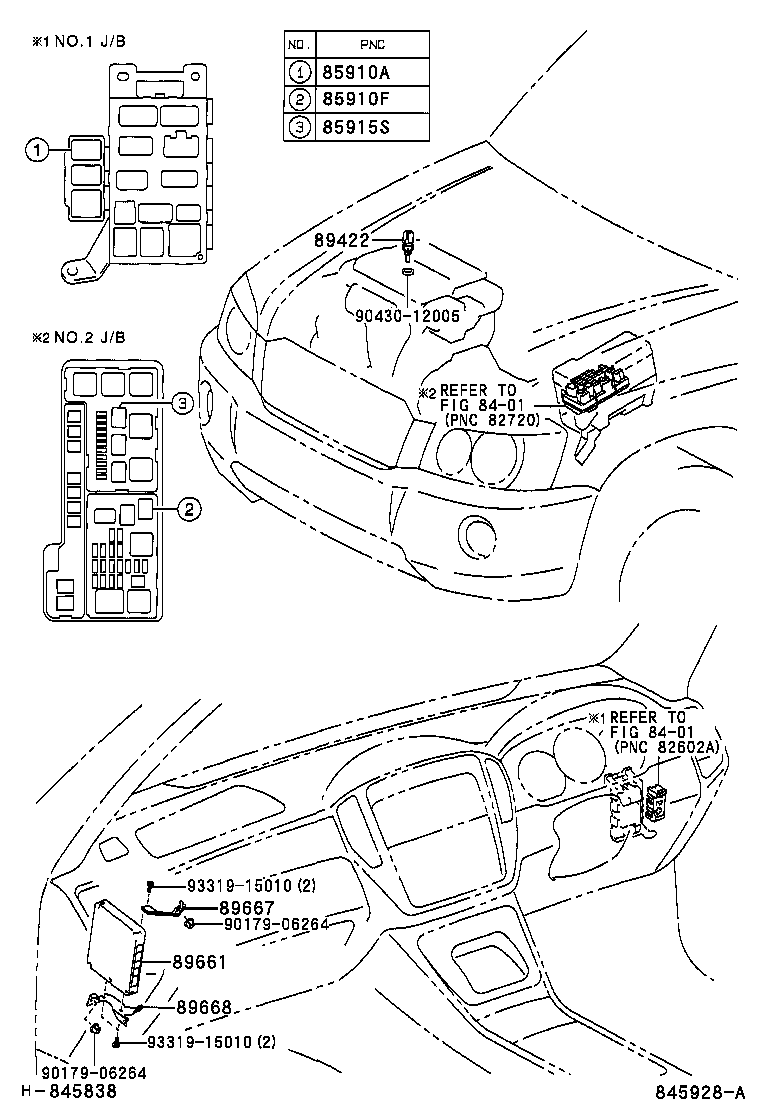 89668-48040 BRACKET, ENGINE CONTROL COMPUTER, NO.2 product image