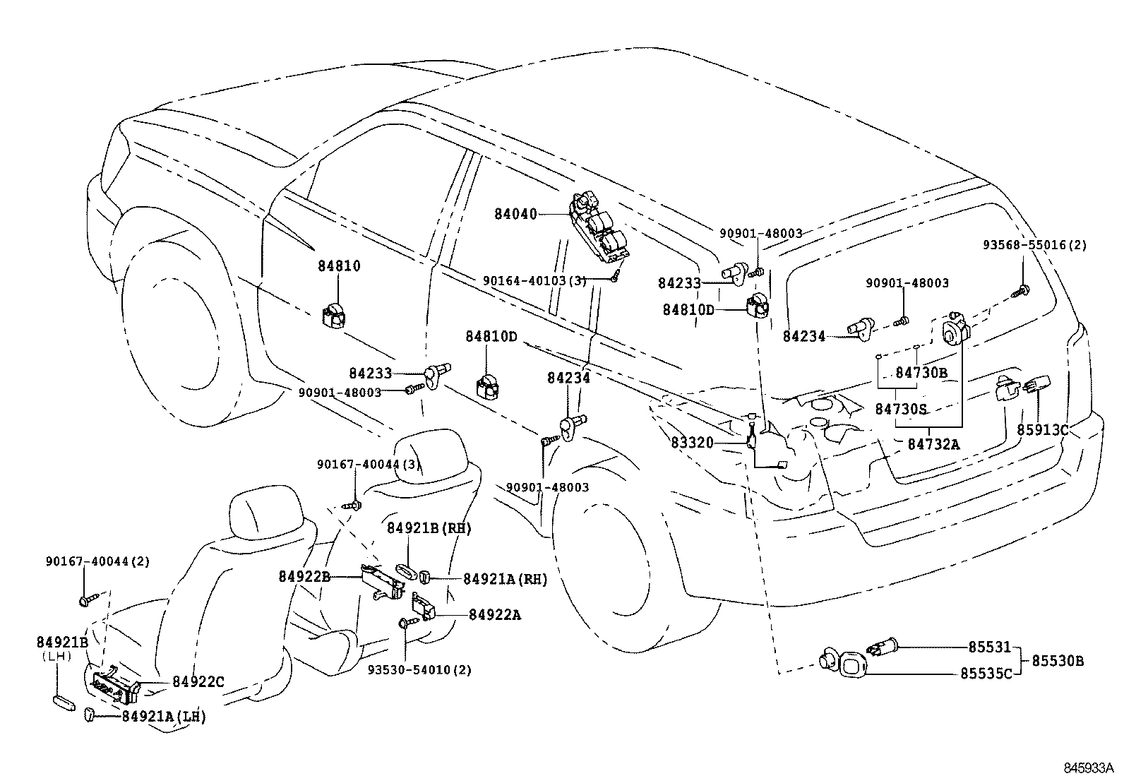 82730-48060 BLOCK ASSY, INSTRUMENT PANEL JUNCTION product image