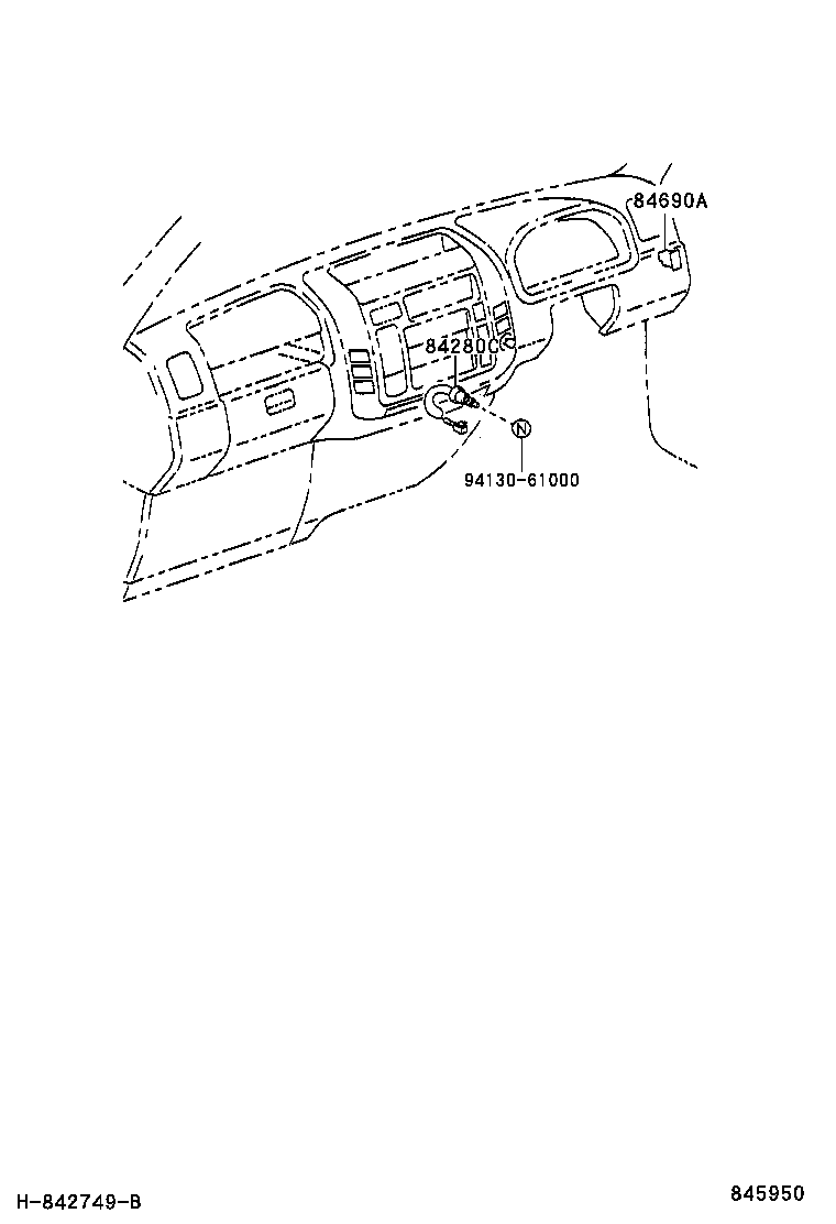 84690-37020 SWITCH ASSY, POWER TAKE-OFF INDICATOR product image