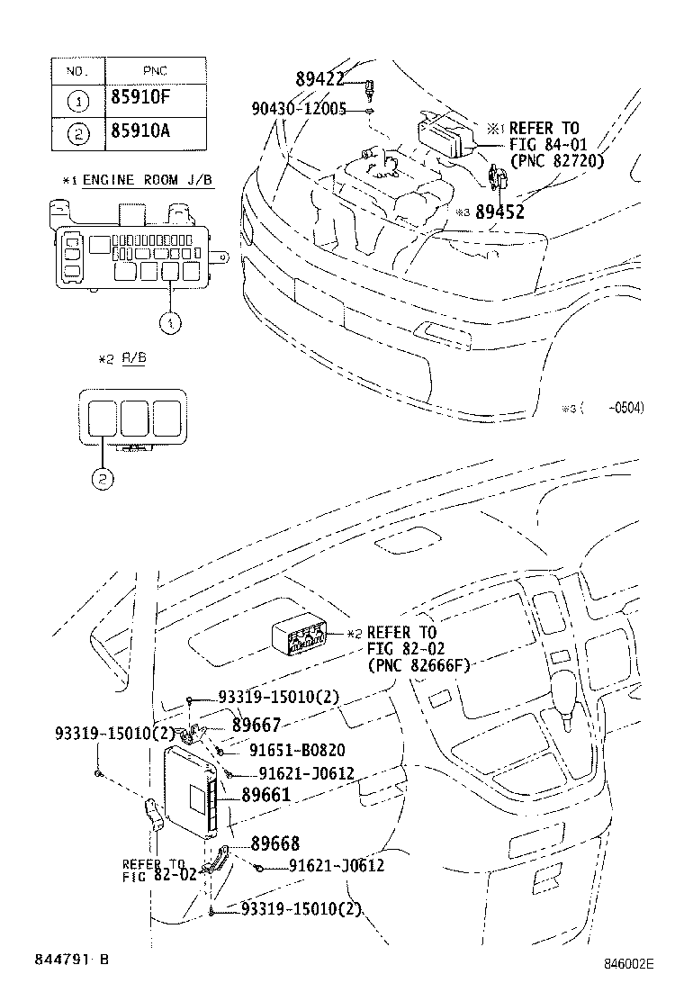 89667-58010 BRACKET, ENGINE CONTROL COMPUTER product image