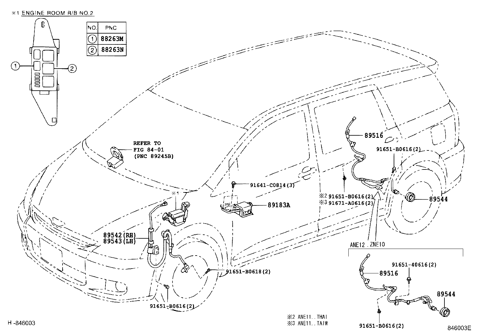 89180-68010 SENSOR, YAWRATE product image