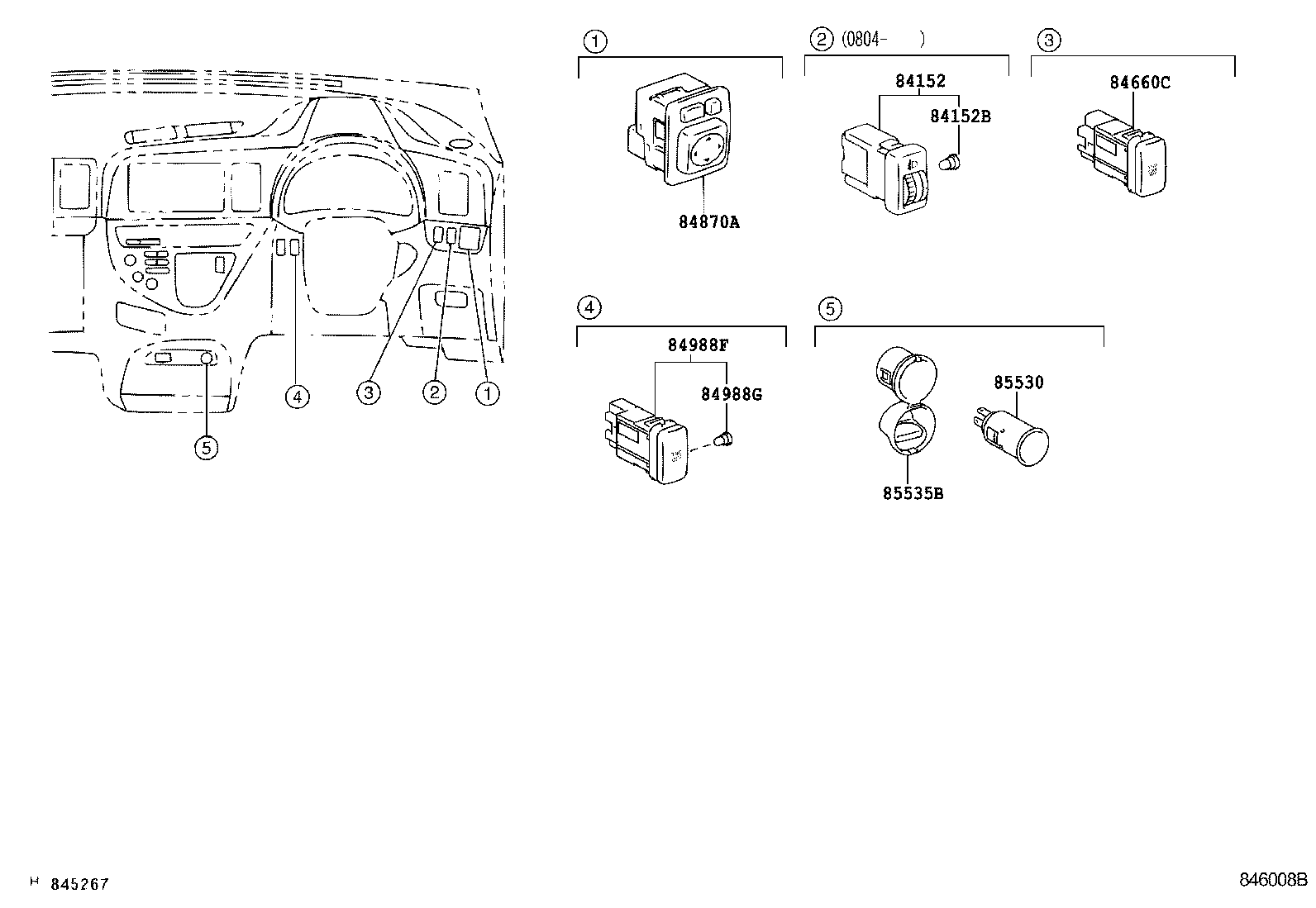 82741-63010 BLOCK, ENGINE ROOM RELAY product image