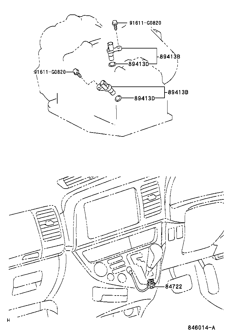 84722-68010 SWITCH, TRANSMISSION CONTROL product image