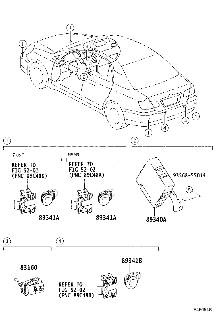 89340-12040 COMPUTER ASSY, CLEARANCE WARNING product image