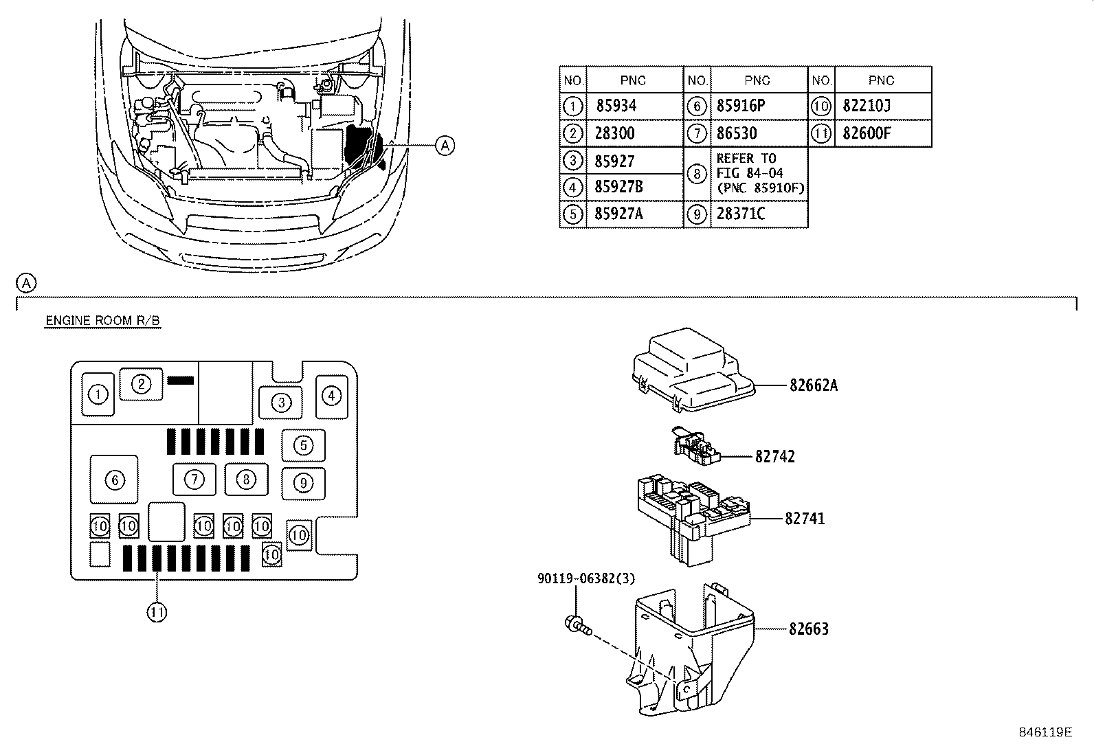 Toyota 82641-21050 RELAY, INTEGRATION NO.1