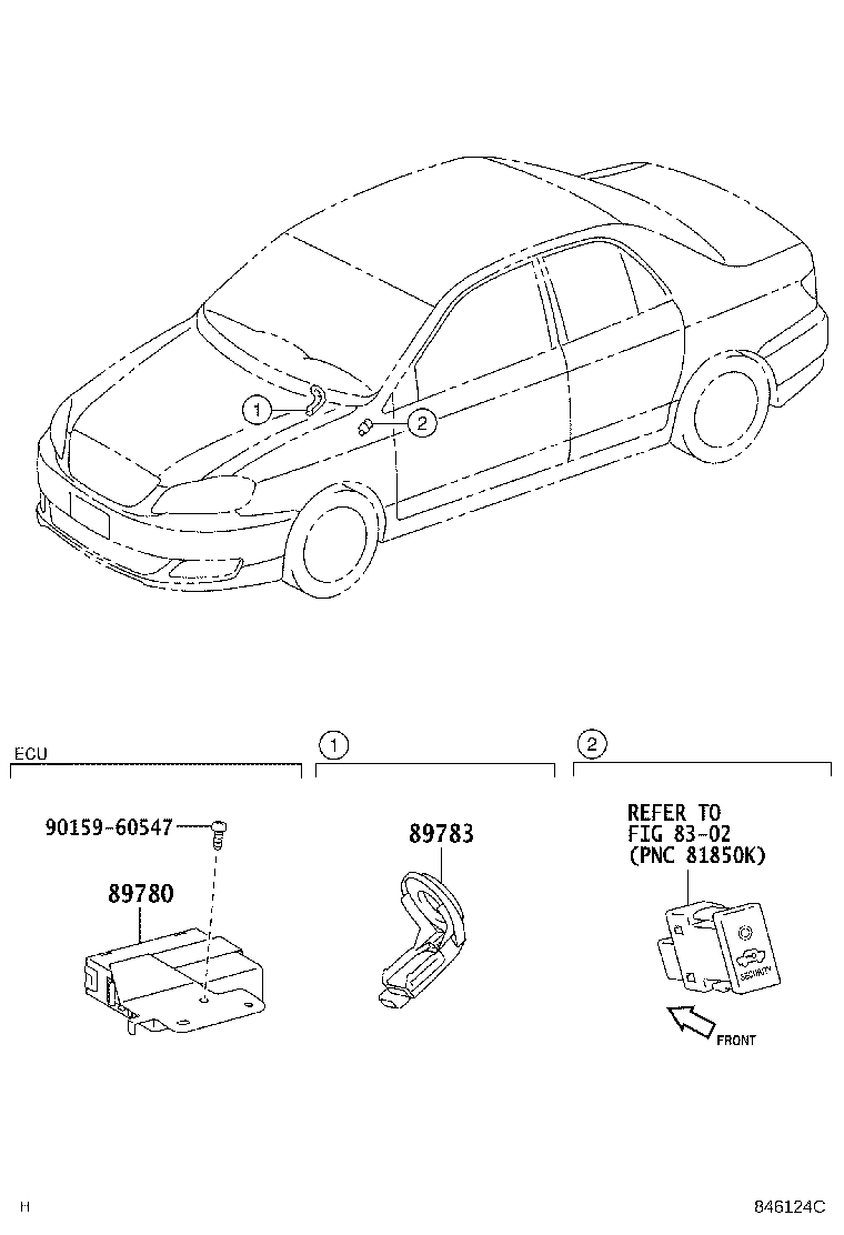 Toyota 89783-02030 AMPLIFIER, TRANSPONDER KEY