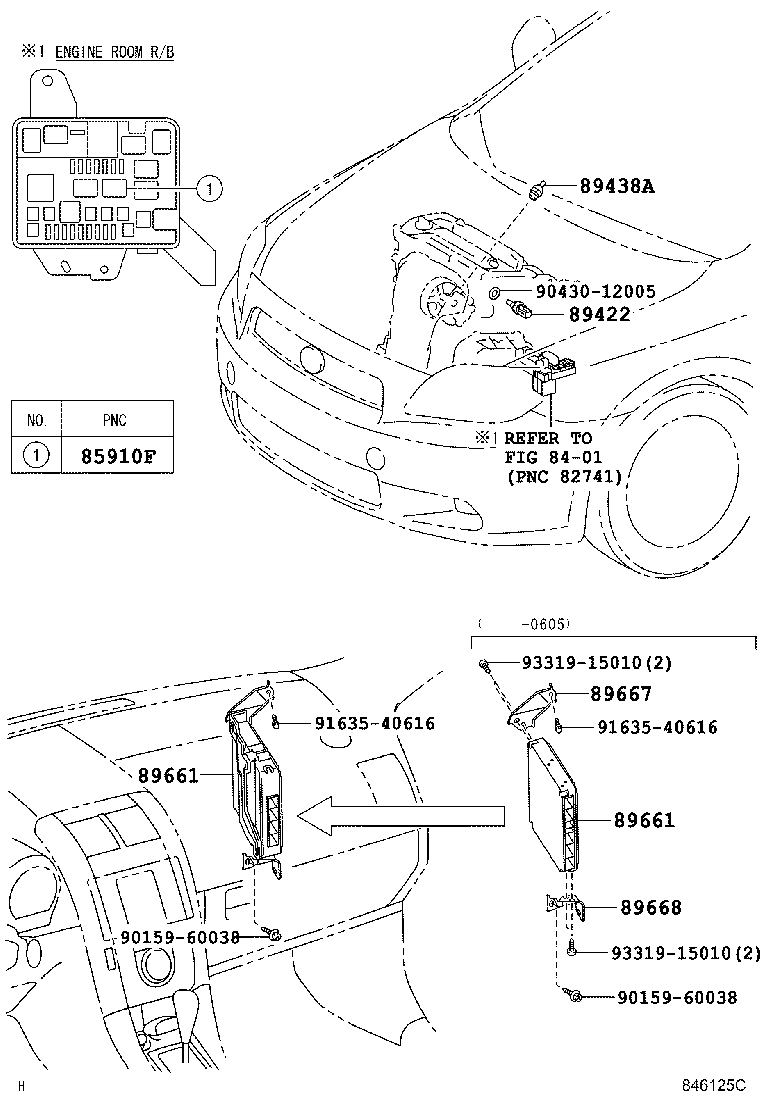 Toyota 89668-21030 BRACKET, ENGINE CONTROL COMPUTER, NO.2