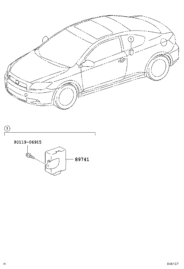 89741-21040 RECEIVER, DOOR CONTROL product image