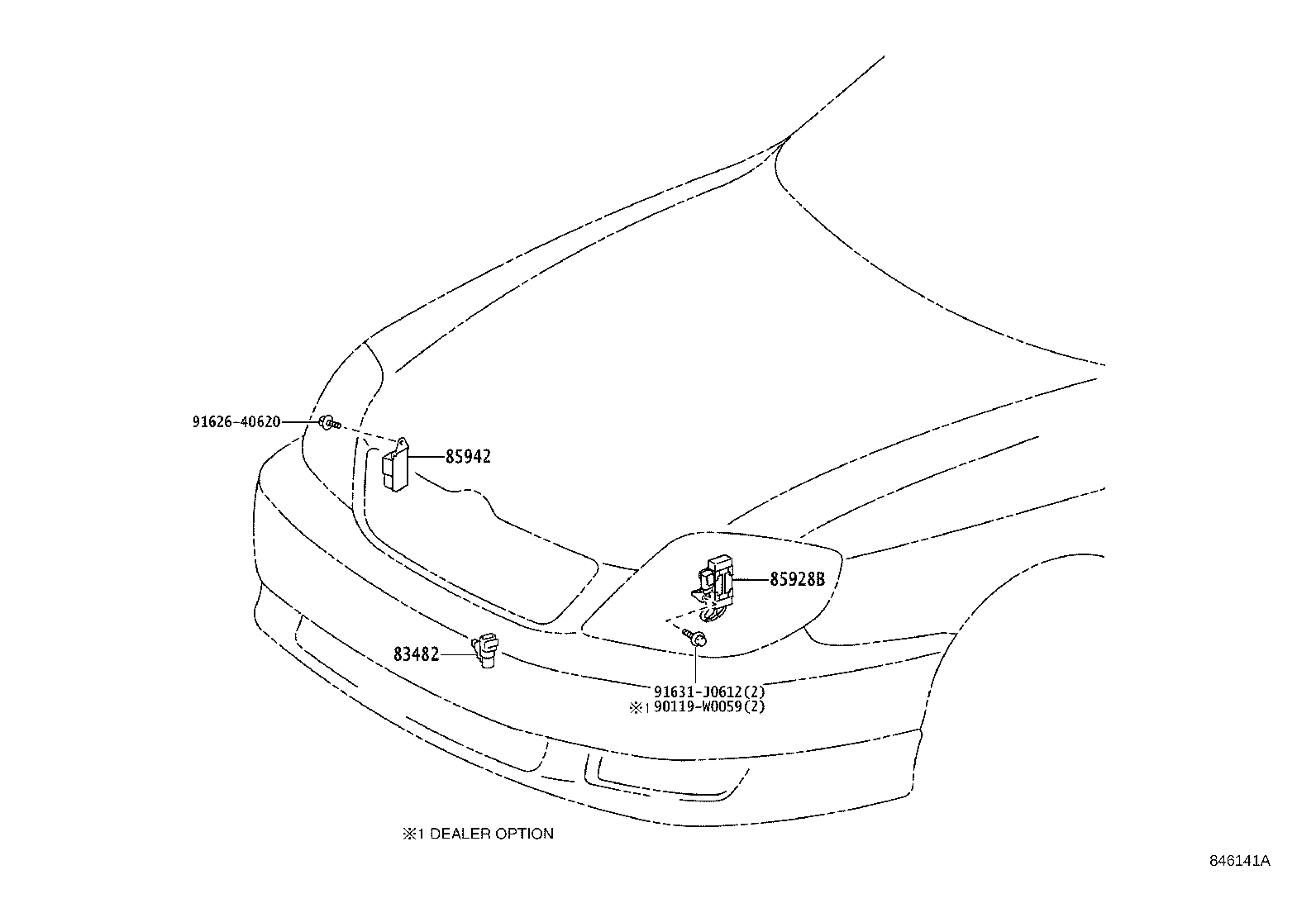 84820-02090 MASTER SWITCH ASSY, POWER WINDOW REGULATOR product image