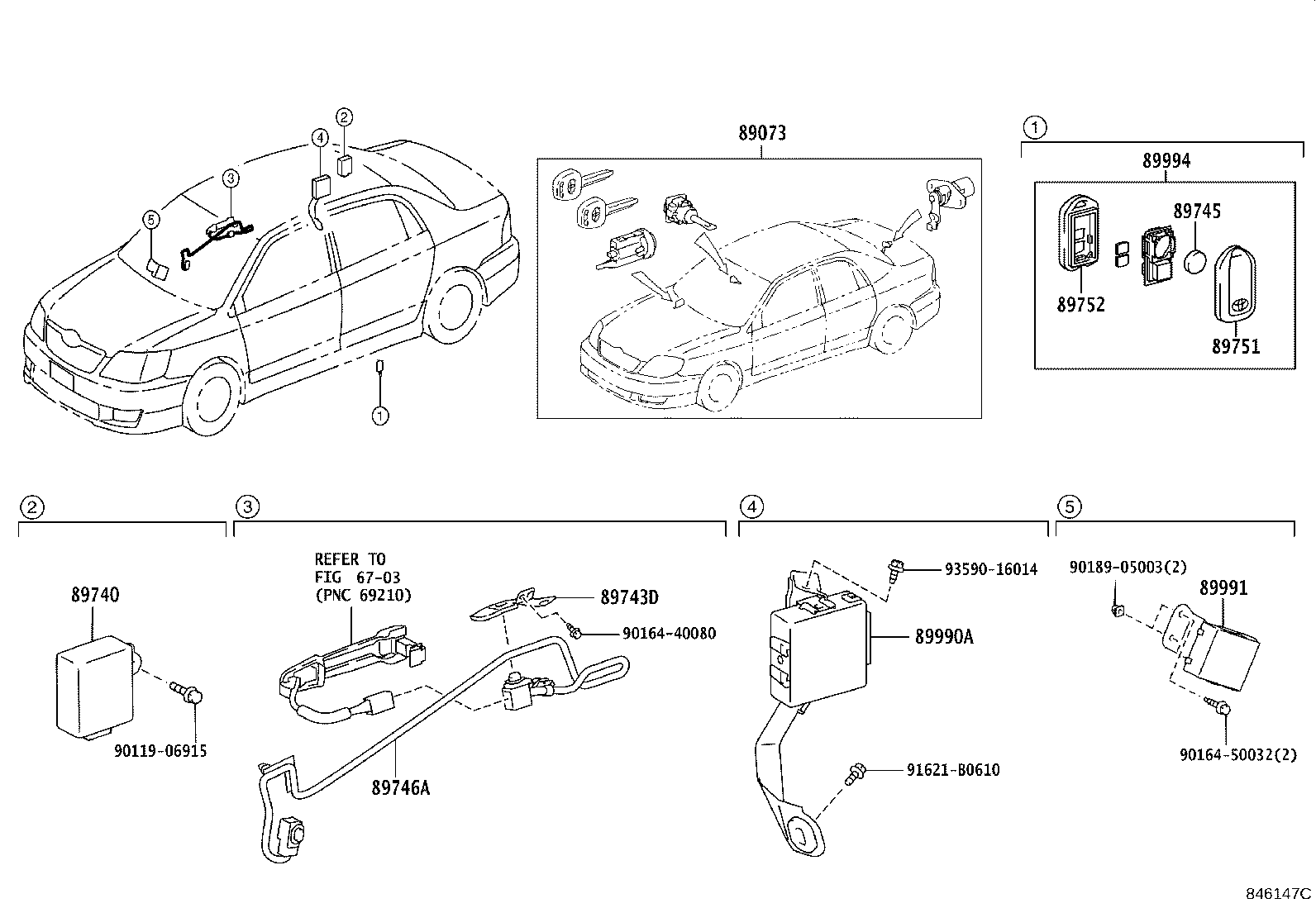 69005-1E780 CYLINDER SET, LOCK W/TRANSMITTER HOUSING(LESS MODULE) product image