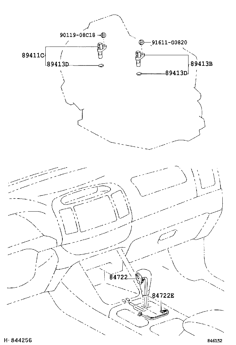 84722-06060 SWITCH, TRANSMISSION CONTROL product image