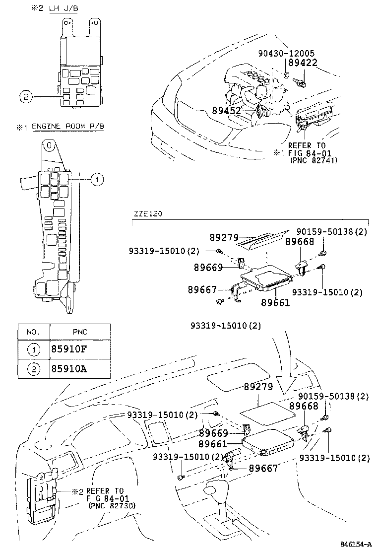 89661-02B10 COMPUTER, ENGINE CONTROL product image