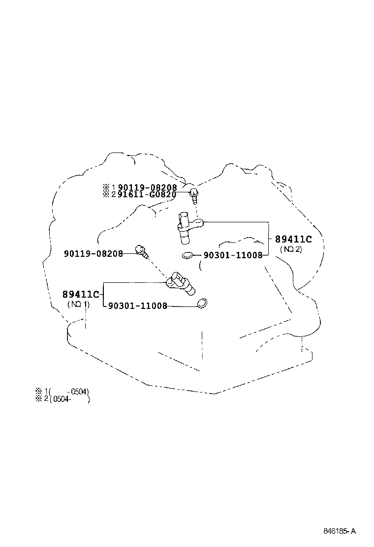 Toyota 89413-48010 SENSOR, SPEED