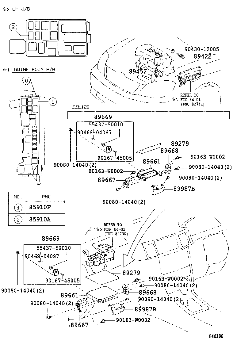 89661-02B40 COMPUTER, ENGINE CONTROL product image
