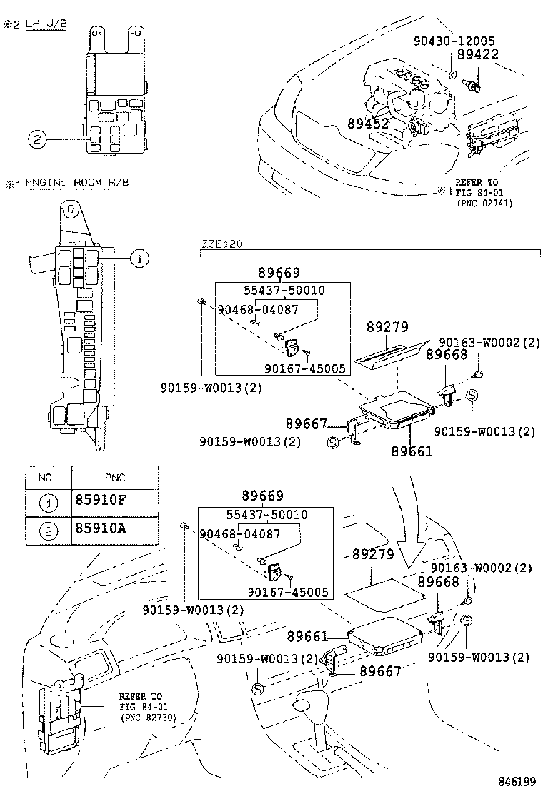 89661-02B40 COMPUTER, ENGINE CONTROL product image