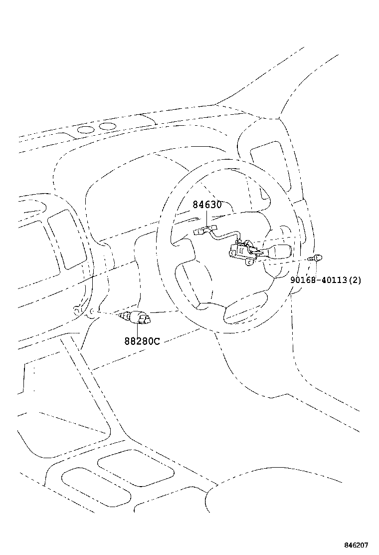 84630-33080 SWITCH ASSY, CRUISE CONTROL MAIN product image