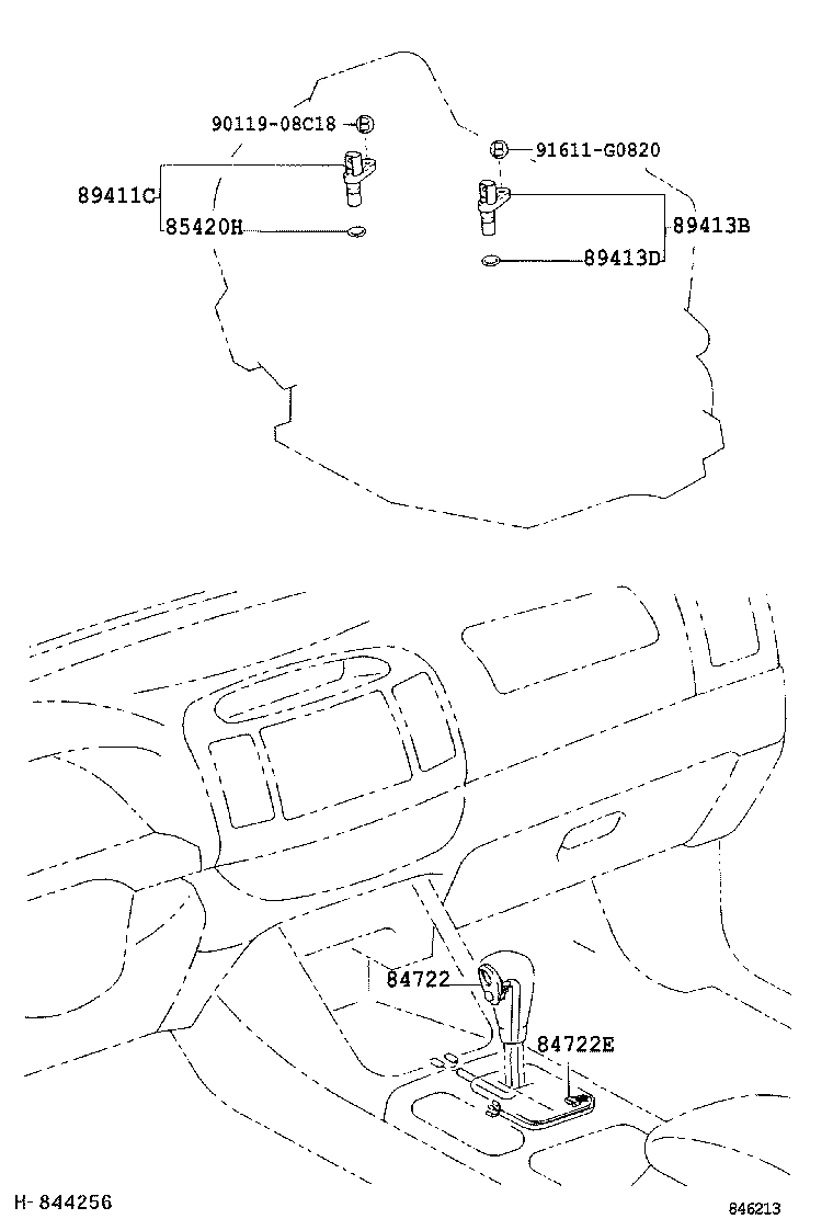 84722-33140 SWITCH, TRANSMISSION CONTROL product image