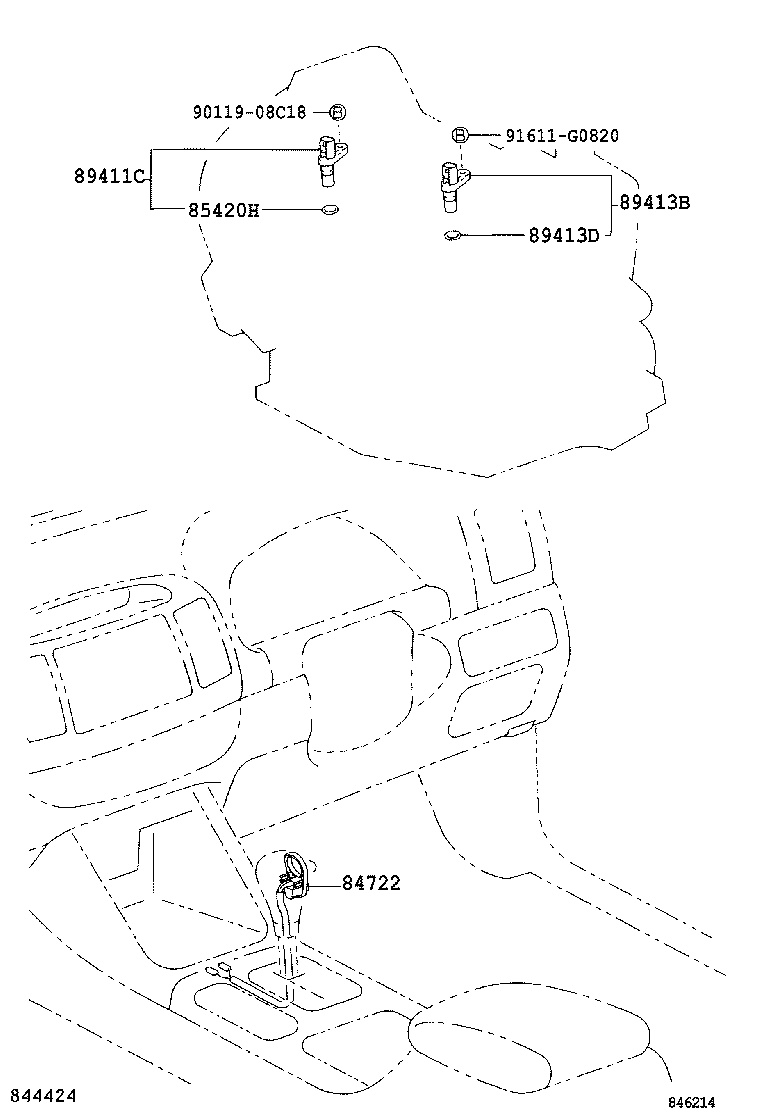 89413-08020 SENSOR, SPEED product image