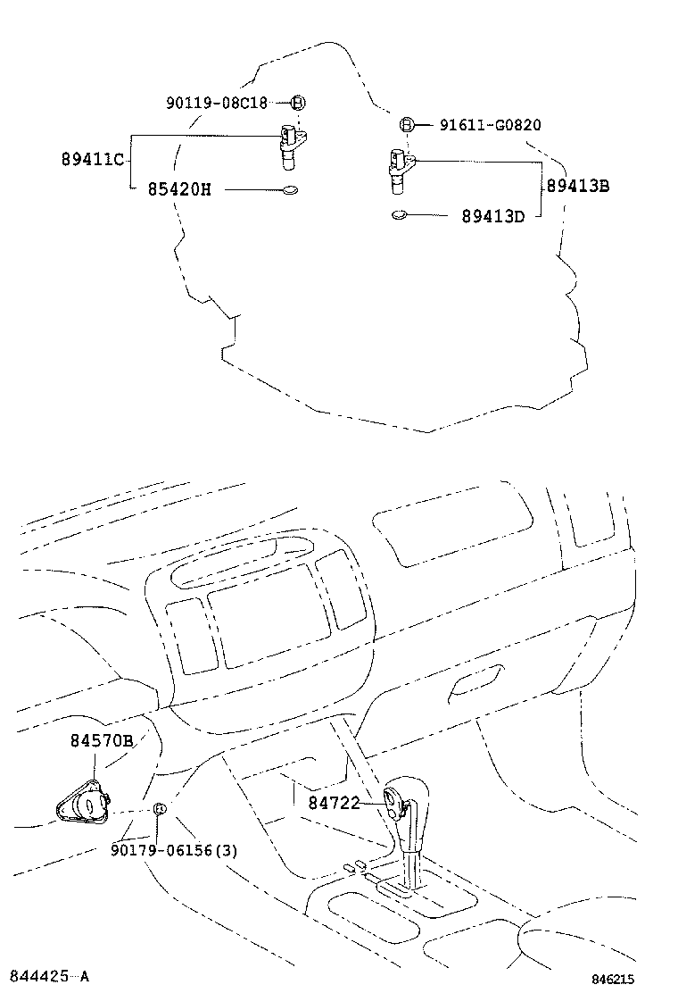 89413-08020 SENSOR, SPEED product image