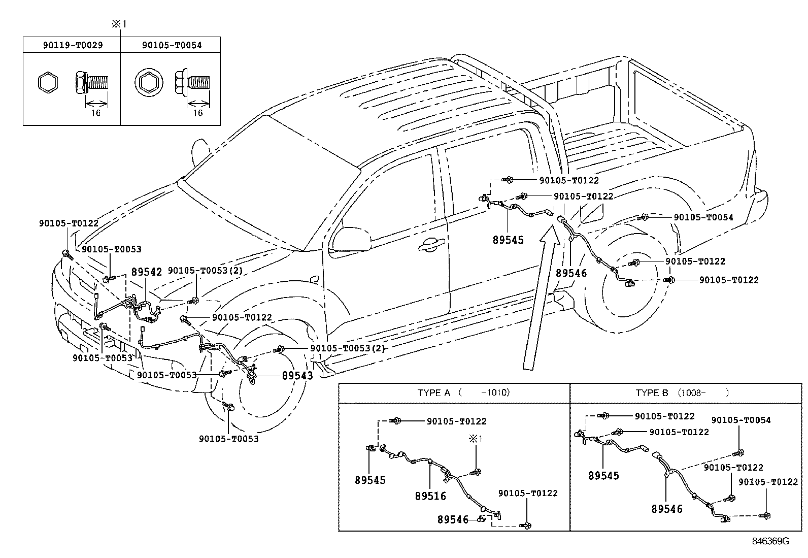 Toyota 89543-71010 SENSOR, SPEED, FRONT LH