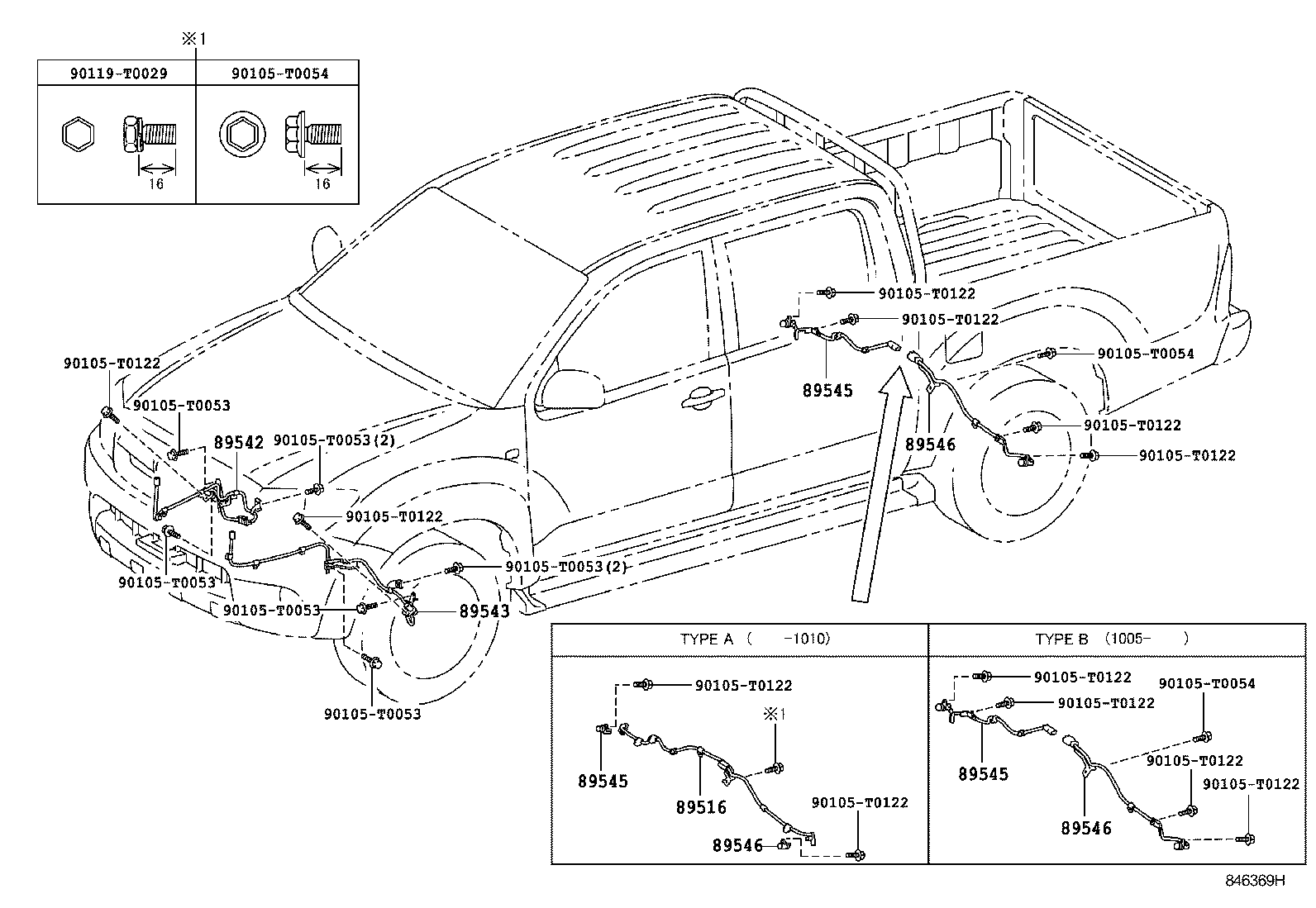 89546-71030 SENSOR, SPEED, REAR LH product image