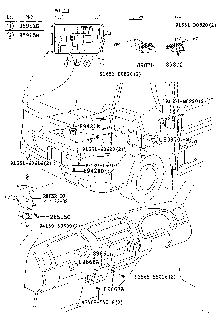 89661-37451 COMPUTER, ENGINE CONTROL product image