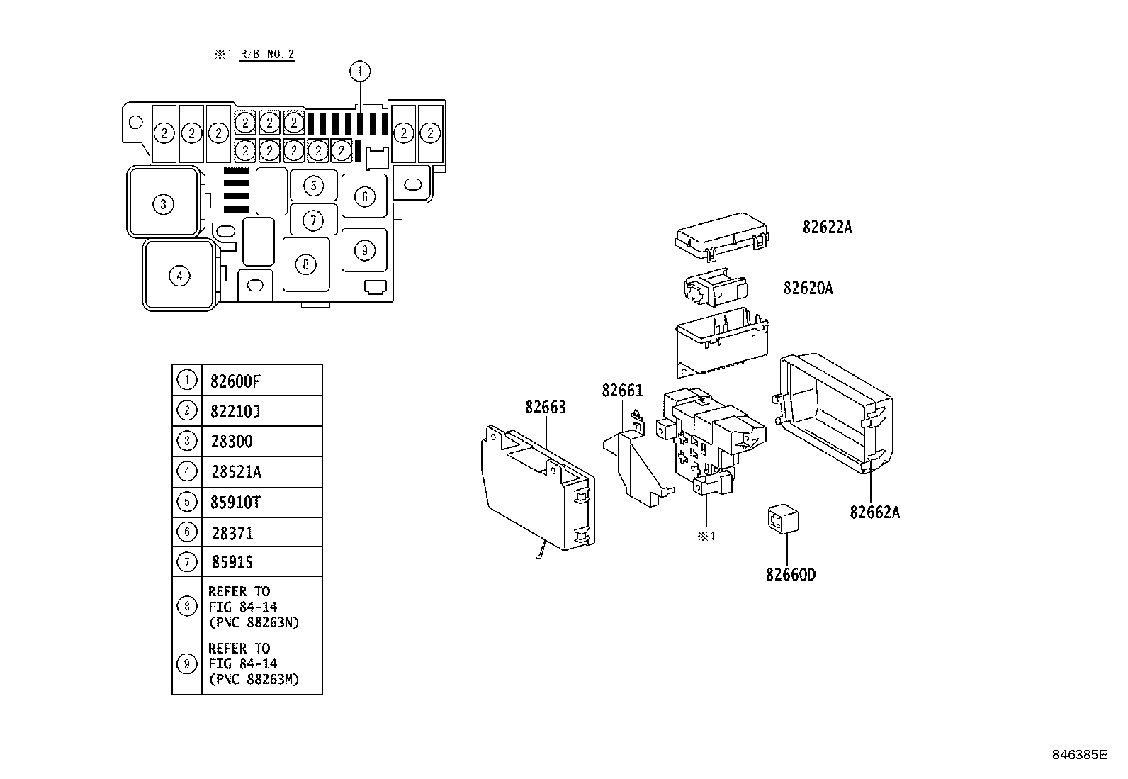 82662-37181 COVER, RELAY BLOCK, UPPER, NO.1 product image