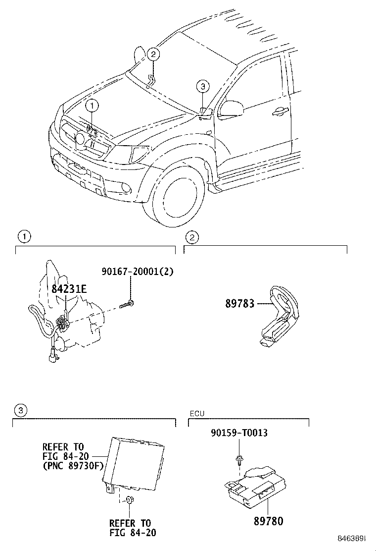Toyota 89783-22020 AMPLIFIER, TRANSPONDER KEY