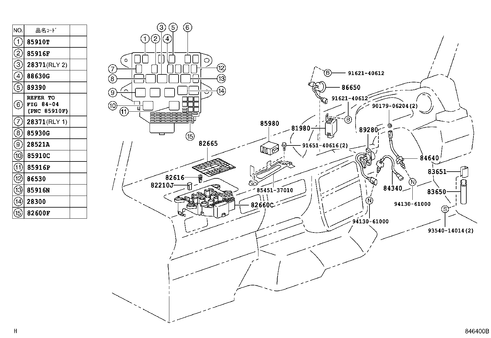 82603-37010 BRACKET SUB-ASSY, FUSIBLE LINK BLOCK product image