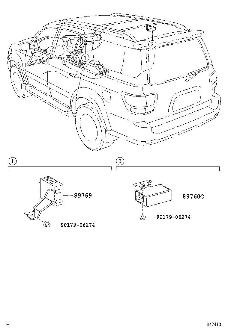 89760-34010 RECEIVER ASSY, TIRE PRESSURE MONITOR product image