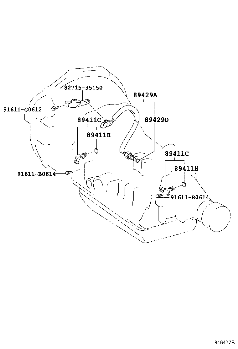 Toyota 89413-04010 SENSOR, TRANSMISSION REVOLUTION, (NT)