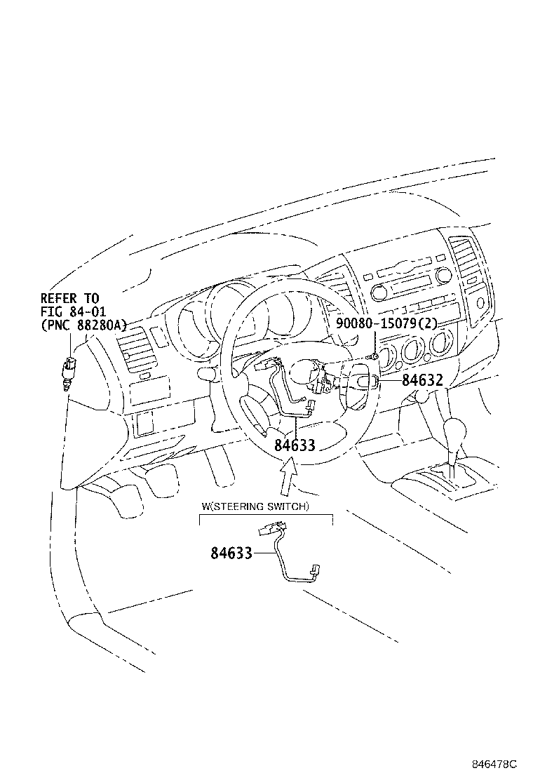 Toyota 88210-04020 SENSOR ASSY, MILLIMETER WAVE RADAR